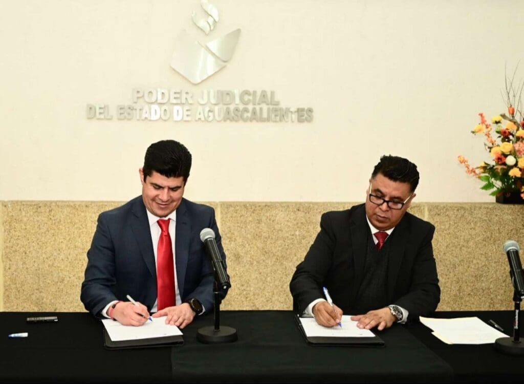 FN 09 FIRMA AYUNTAMIENTO DE PABELLON DE ARTEAGA CONVENIO DE COLABORACION INTERINSTITUCIONAL CON EL PODER JUDICIAL DEL ESTADO DE AGUASCALIENTES 3 1