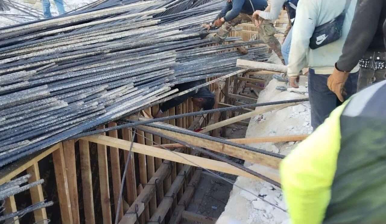 Colapsa estructura del Tramo 6 del Tren Maya en QR