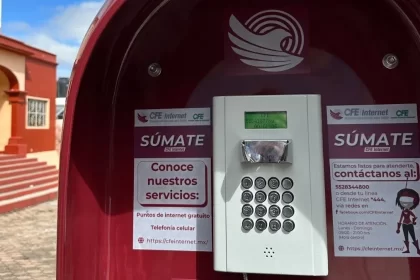 CFE instala cabina telefónica con servicio gratuito en Navolato