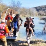 INM rescata a 74 migrantes en el Río Bravo; tres personas fallecieron