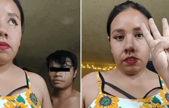 Mujer es golpeada por su pareja durante transmisión en vivo