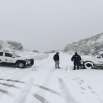 Por nieve, cierran tránsito vehicular en carreteras de Sonora