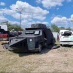 FGR destruye 26 autos "monstruos" en Tamaulipas