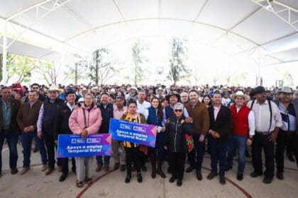 Arranca gobernadora Programa de Empleo Temporal y entrega obras en El Llano