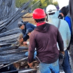 Rescate de los trabajadores atrapados en construcción del Tren Maya