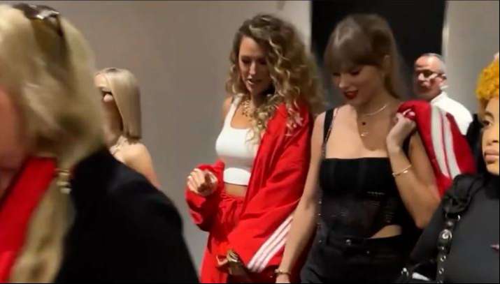 Taylor Swift fue captada en su llegada al Super Bowl
