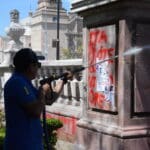 Arranca limpieza de las pintas del 8M
