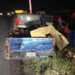 Camioneta se impacta contra objeto fijo en la 45 Norte
