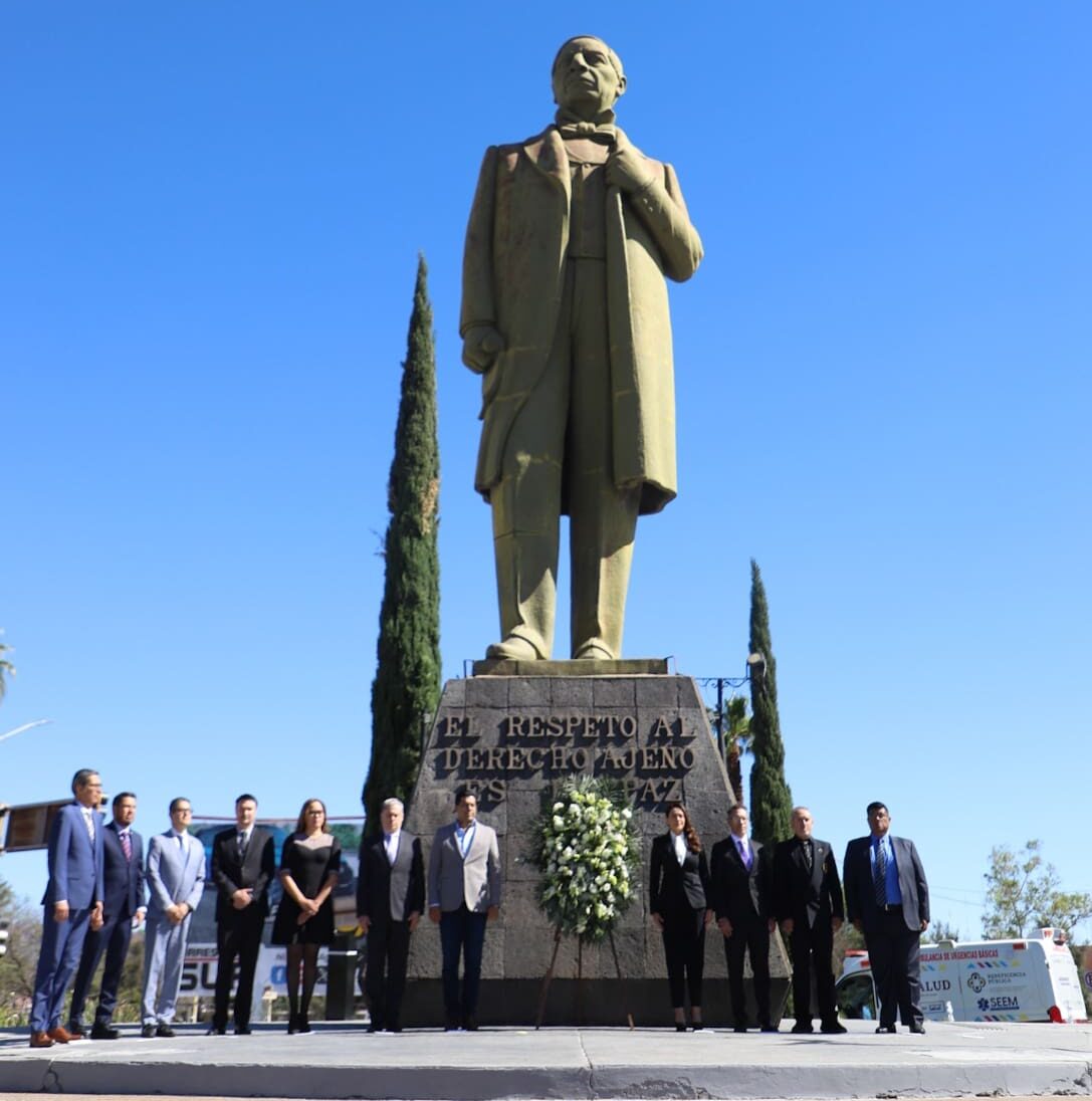 Encabeza Tere Jiménez homenaje a Benito Juárez