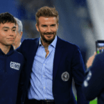 El gesto de David Beckham con un policía en Monterrey
