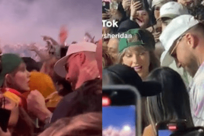 Captan a Taylor Swift y Travis Kelce en el festival Coachella