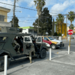 Especialistas en explosivos del Ejército retiran granada en Reynosa