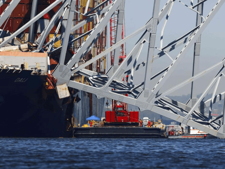 Localizan cuerpo de mexicano tras accidente en puente de Baltimore