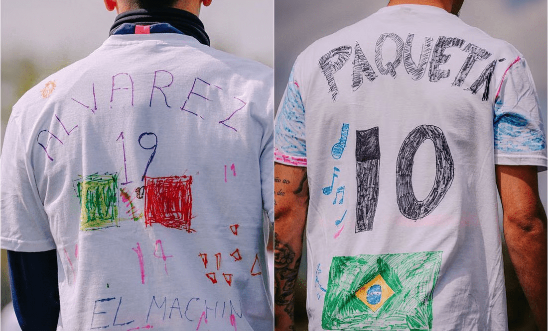 En el West Ham estrenan camisetas dibujadas por niños de primaria