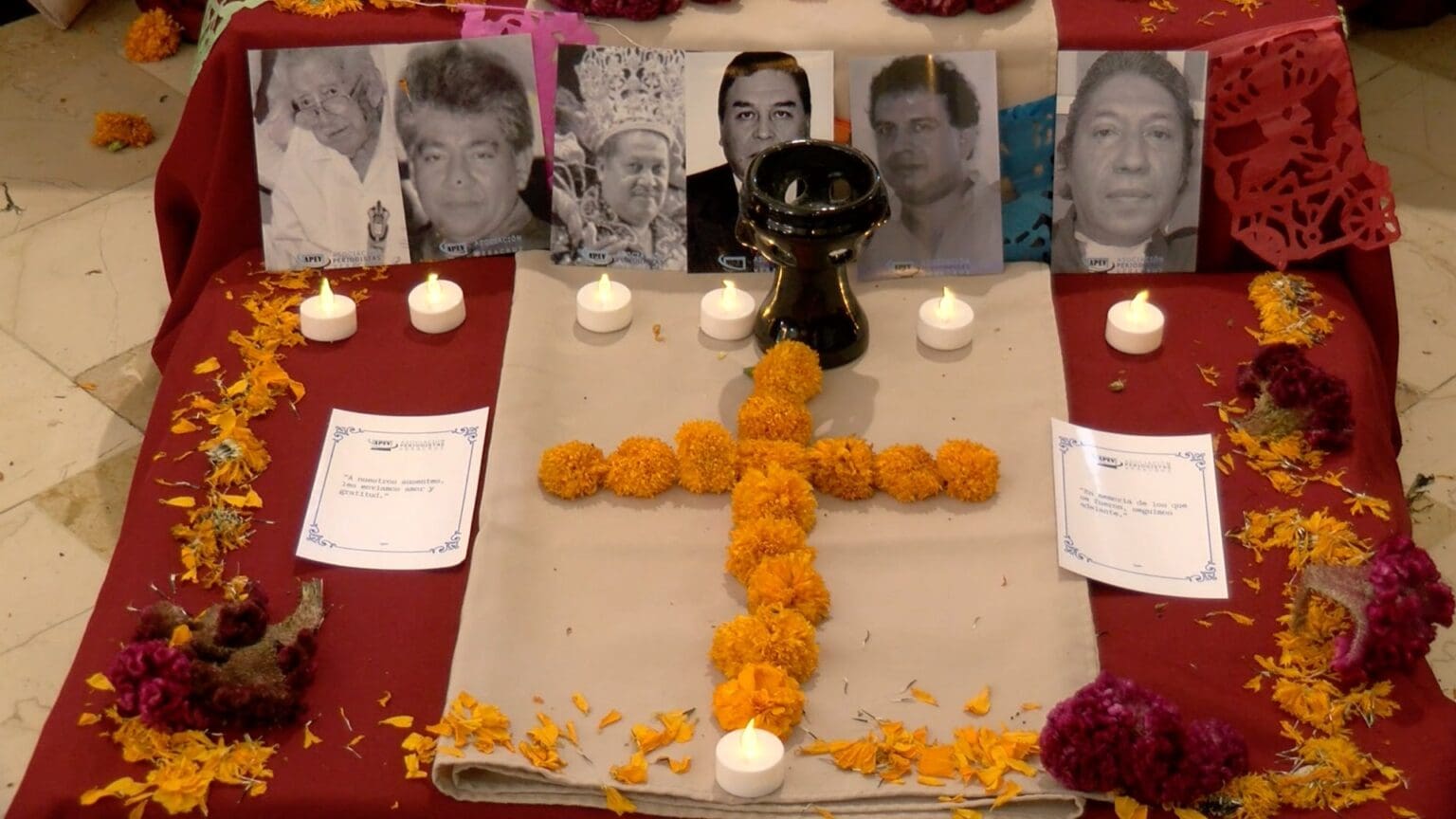 altar para periodistas fallecidos veracruz