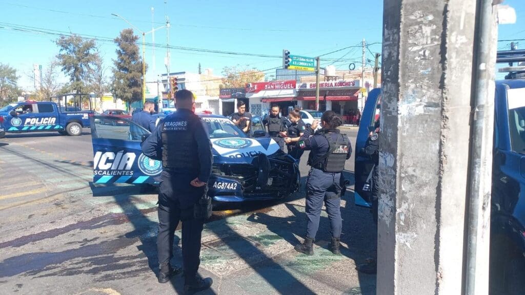 Choque Patrulla Policia Estatal y Camioneta Casa Nueva 3
