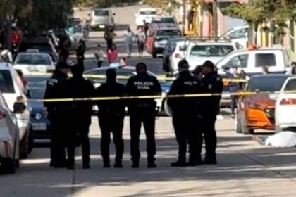 El ciclista muerto en el Fraccionamiento Pintores Mexicanos. Foto: Hidrocalidodigital.