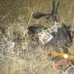 Motociclista lesionado tras accidente vial en Asientos; la automovilista involucrada está detenida. Foto: Hidrocalidodigital / Especial.