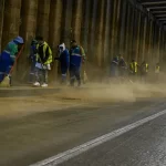 El Municipio de Aguascalientes realizó un mega operativo de limpieza en el paso a desnivel de Av. Universidad y Blvd. Colosio.