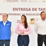 Tere Jiménez detalló que con las becas “Rita Cetina” se entregarán mil 900 pesos por familia.