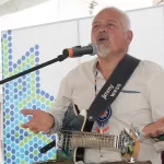 Poncho Figueroa, bajista de Santa Sabina se presentó en el Corredor Cultural Carranza