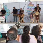 Diferentes expresiones culturales se presentaron este lunes en el escenario Esparza Oteo