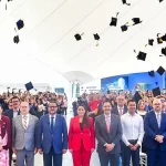 Fernando Herrera, rector de la UTMA, felicitó a los egresados y agradeció la presencia de la gobernadora
