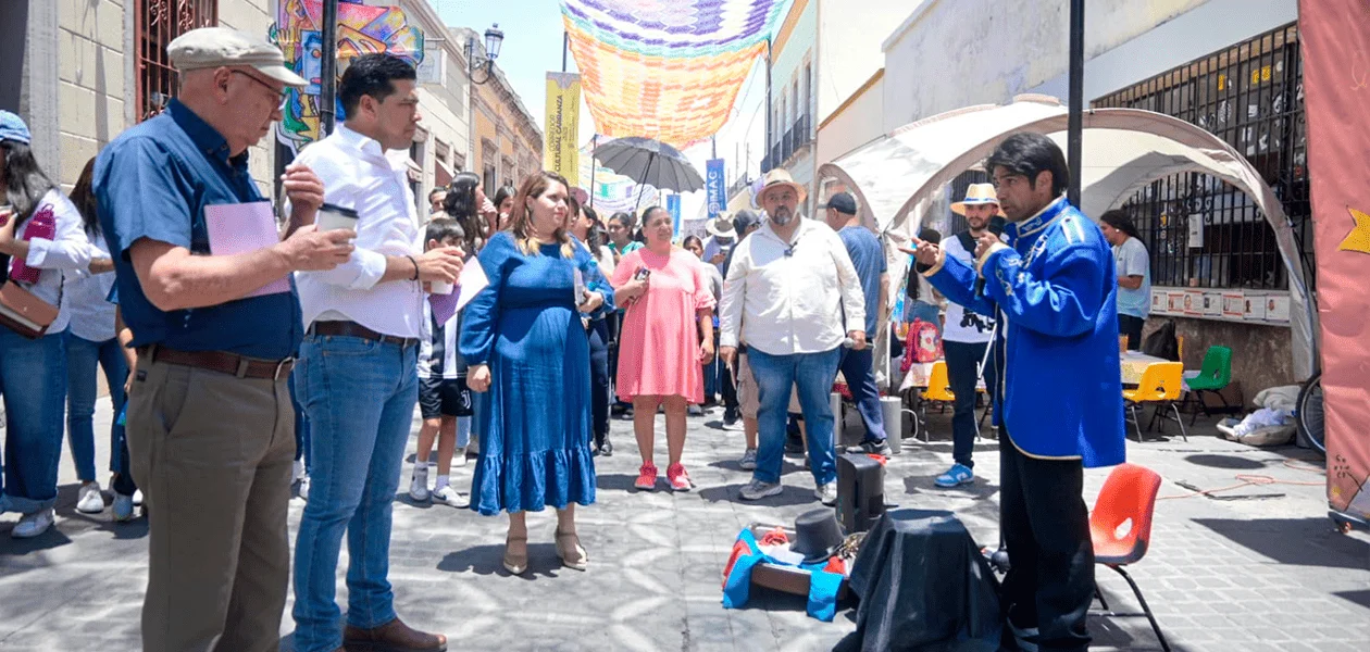 El alcalde capitalino Leo Montañez realizó un recorrido por el Corredor Cultural Carranza