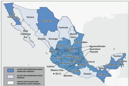 Mantiene presencia en 28 de los 32 Estados de la República; Aguascalientes se encuentra dentro de su zona de operaciones.