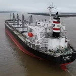 La embarcación partió de Yantai, en China, y se dirigía al puerto de Lázaro Cárdenas, en Michoacán