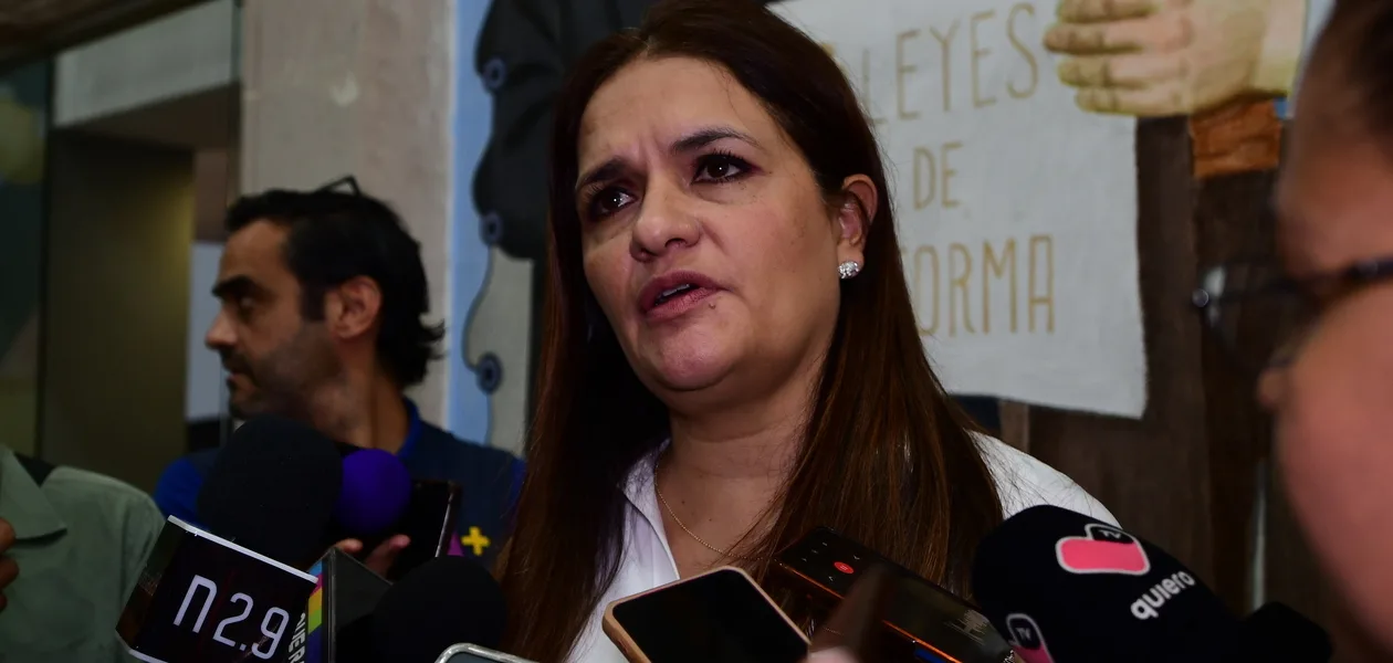 “Vamos a estar trabajando, al verdad es que aquí no estamos a favor de la ley mordaza, ni de prohibir que cada quien difunda y haga el uso de su libertad de expresión”, manifestó Alama Hilda Medina .