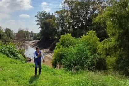 Hizo un recorrido por el arroyo San Francisco en la colonia Vicente Guerrero y en el canal de Gabriela Mistral, en la colonia Estrella.