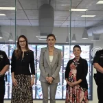 Valery Reed recorrió las instalaciones del C5i, encabezadas por Michelle Olmos Álvarez