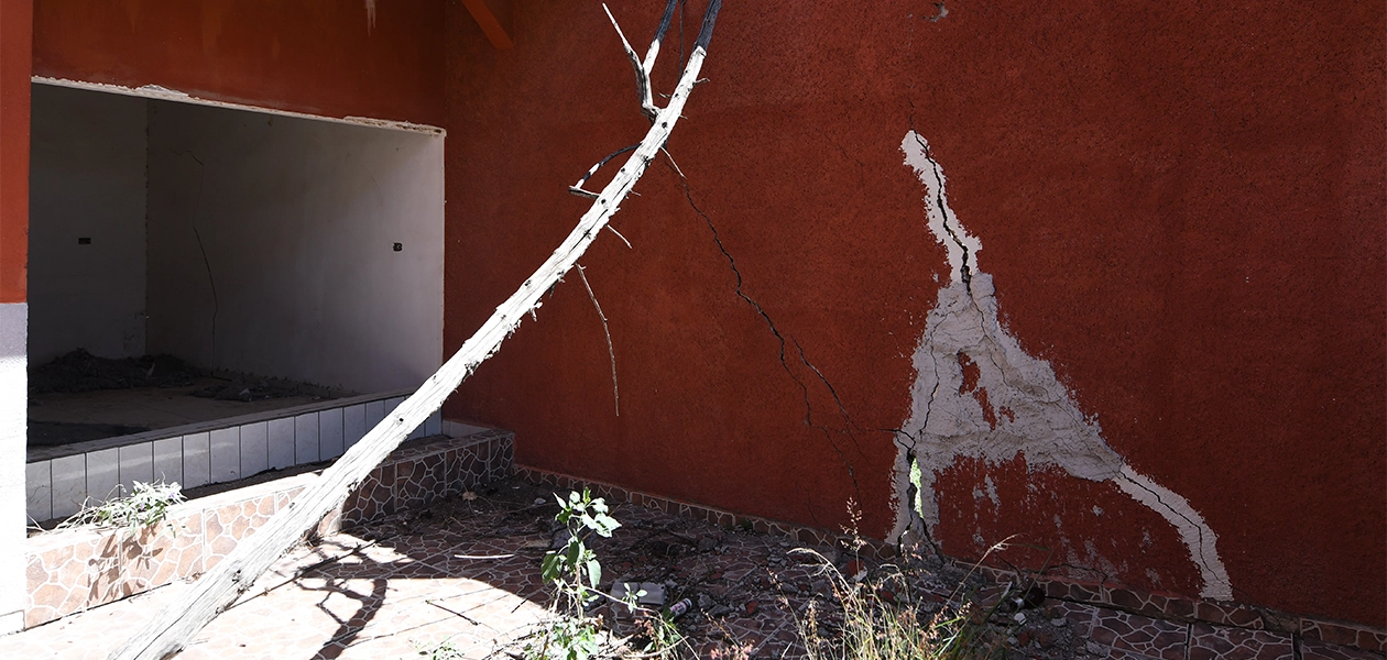 Casas costosas se deshabitaron y abandonaron por riesgo de desplome