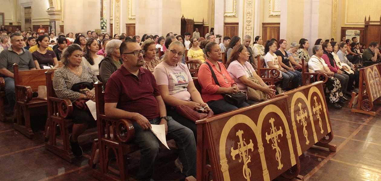Las madres buscadoras participaron por primera vez en el quincenario de la Asuncion