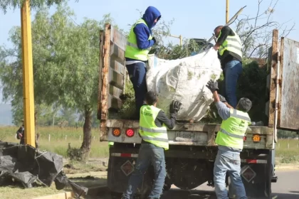 Se intervinieron más de 45 mil metros cuadrados con trabajos de limpieza, desmalezado y levantamiento de arrastres de lluvia