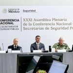 Durante la asamblea presidida por Omar García Harfuch, secretario de Seguridad y Protección Ciudadana del Gobierno de México, se estableció impulsar la coordinación entre las corporaciones federales y estatales para definir e implementar políticas, estrategias y acciones conjuntas que fortalezcan la seguridad pública y garanticen los derechos de las y los ciudadanos, en todo el país.