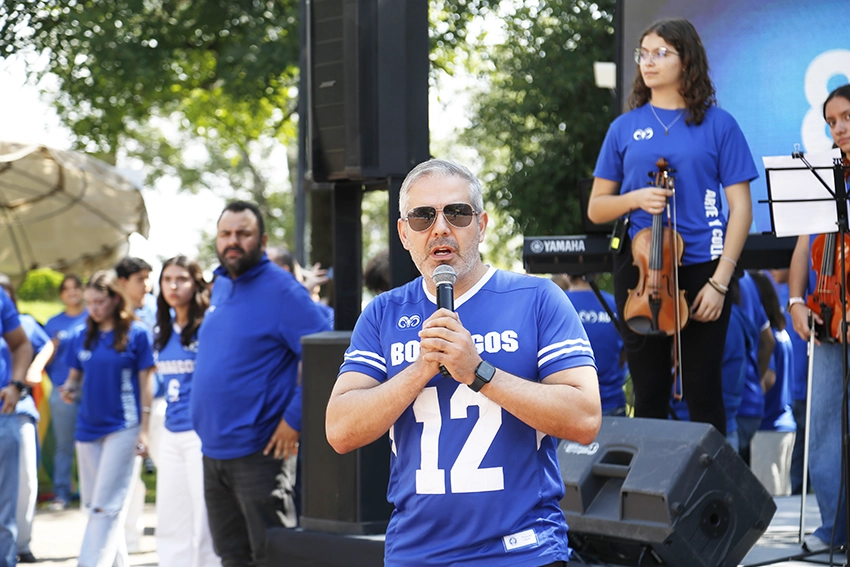 El director Roberto Soto, en su mensaje a la comunidad Tec de Monterrey.