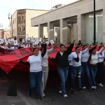 ”Ayotzinapa, crimen de Estado, que no perdonamos, ni olvidamos”