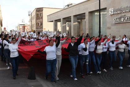 ”Ayotzinapa, crimen de Estado, que no perdonamos, ni olvidamos”