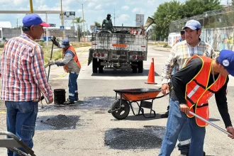 Y se atienden hasta 400 reportes de baches diariamente