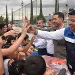 Alcalde César Medina entrega material para impulsar el deporte