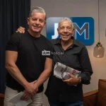 Eduard Estivill y José Luis Morales, en el Podcast de JLMNoticias. Foto: JLMNoticias / Salvador Ramírez.