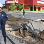 El socavón registrado en el fraccionamiento La Florida se originó por fisuras en la tubería del colector pluvial