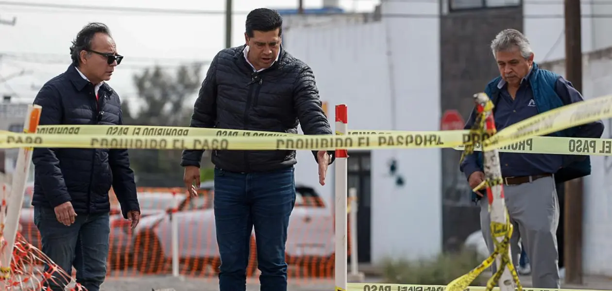 Supervisa alcalde obras de optimización de red sanitaria en El Llano