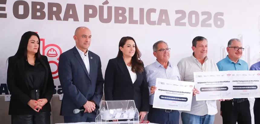 Sortea mandataria obras por 40 mdp a empresas de origen aguascalentense