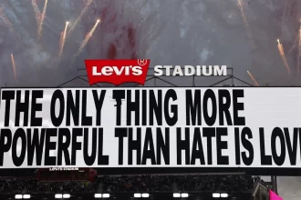the only thing more powerful than hate is love bad bunny super bowl 1