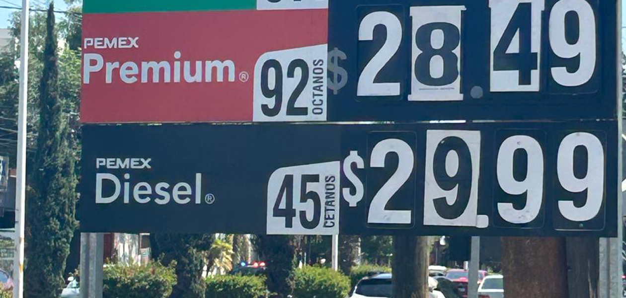 Diésel llegó a $30 y Premium a $28.50