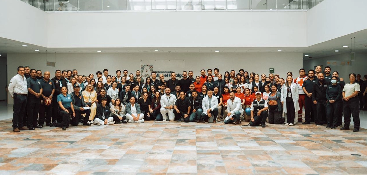 Vistoso Simulacro ´Código Naranja´ en el HH