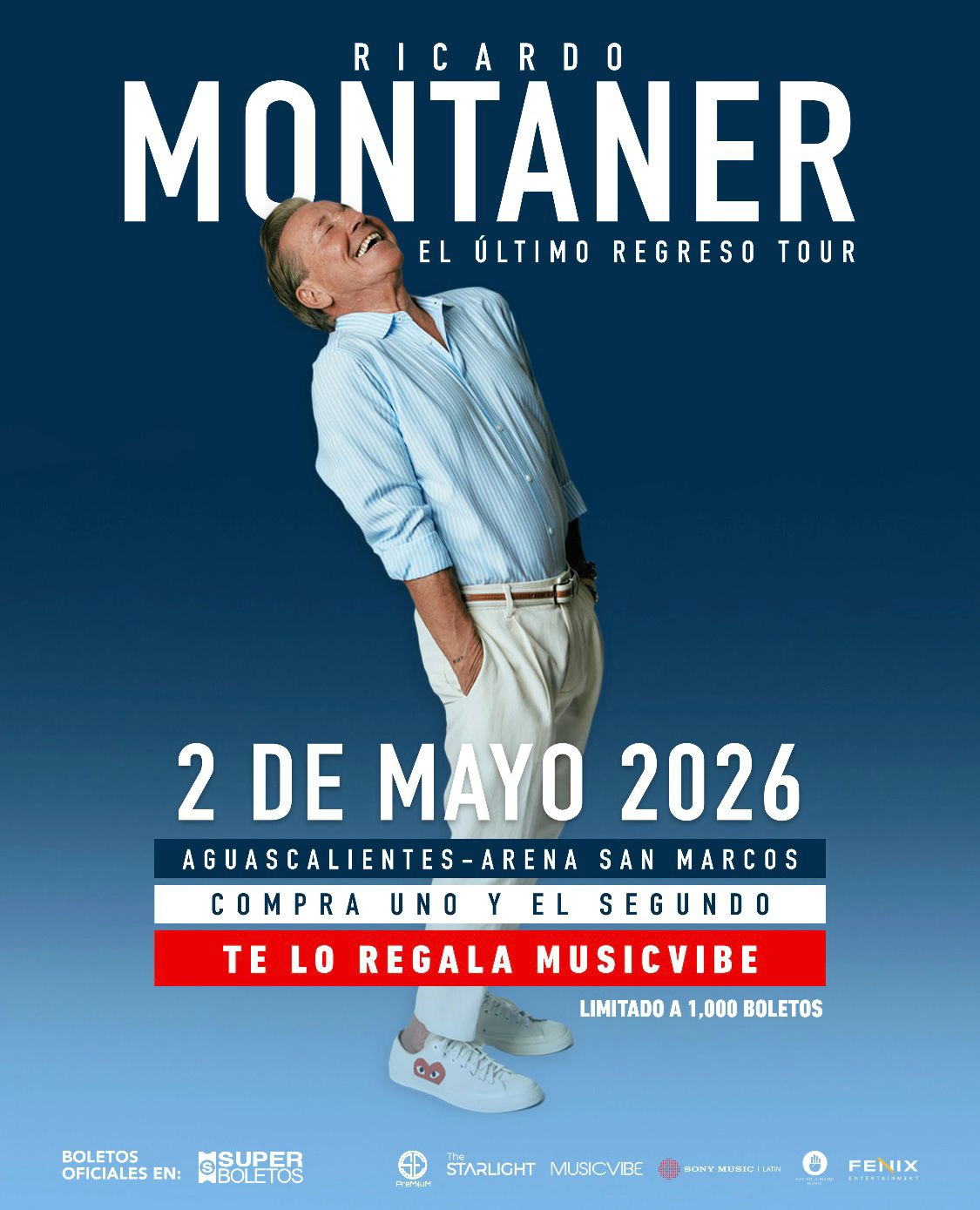 promocion ricardo montaner tour 2026 ags